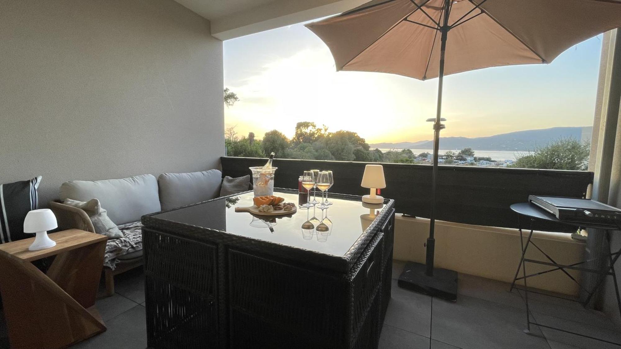 Studio T1 Bis Vue Mer Propriano โพรพริอาโน ภายนอก รูปภาพ